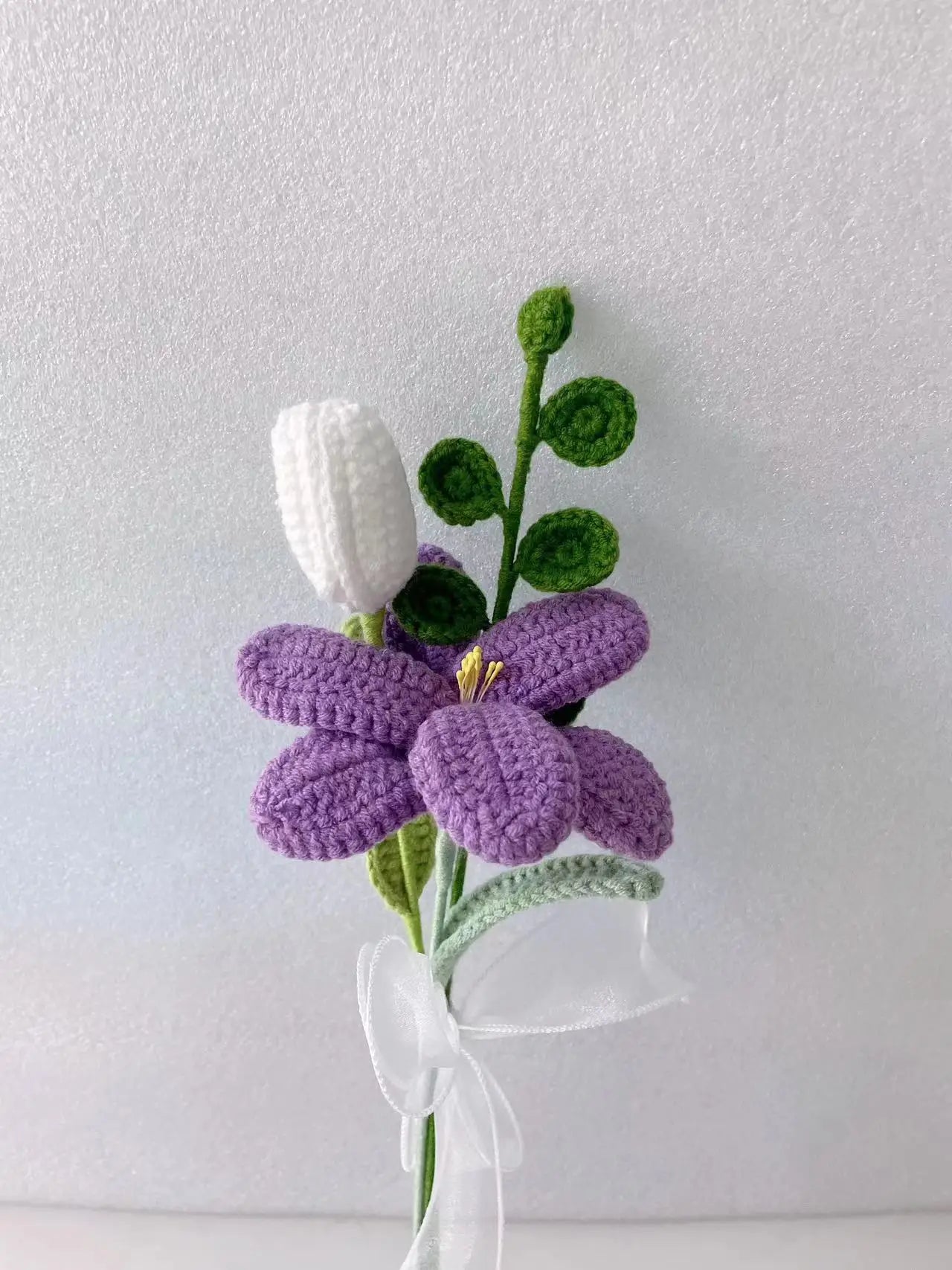 Hand-knitted Rose Crochet Flowers Artificial Flower Bouquet