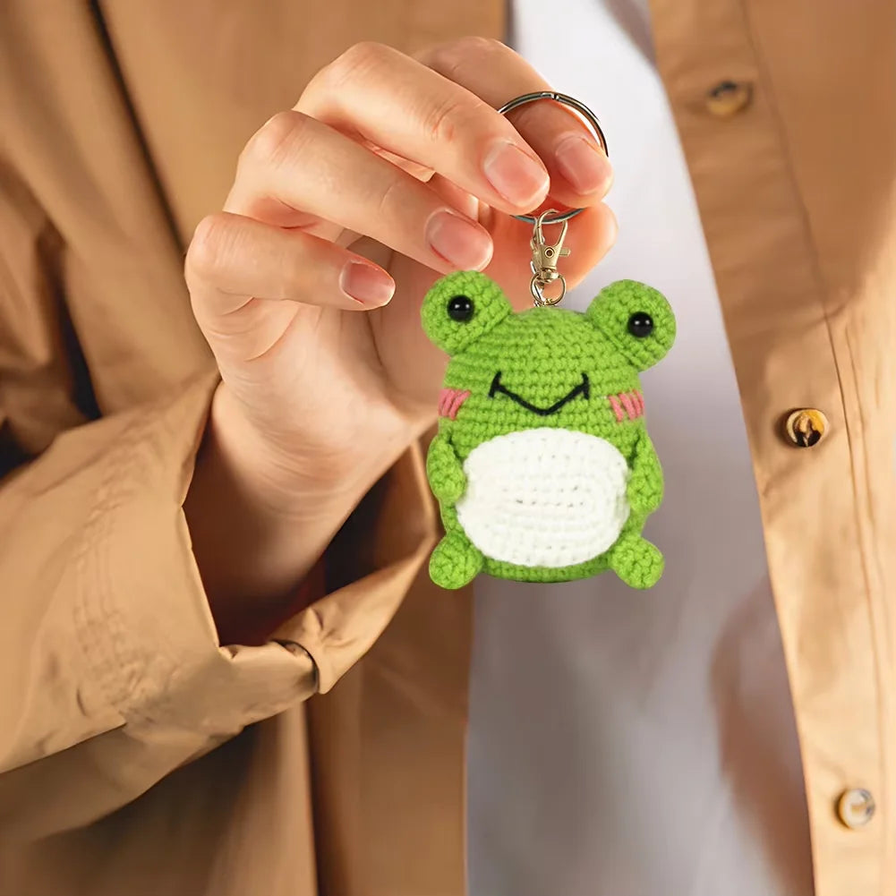 3Pcs Complete Crochet Kit Frog/Owl/Penguin Cute Animal Crochet Set